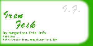 iren feik business card